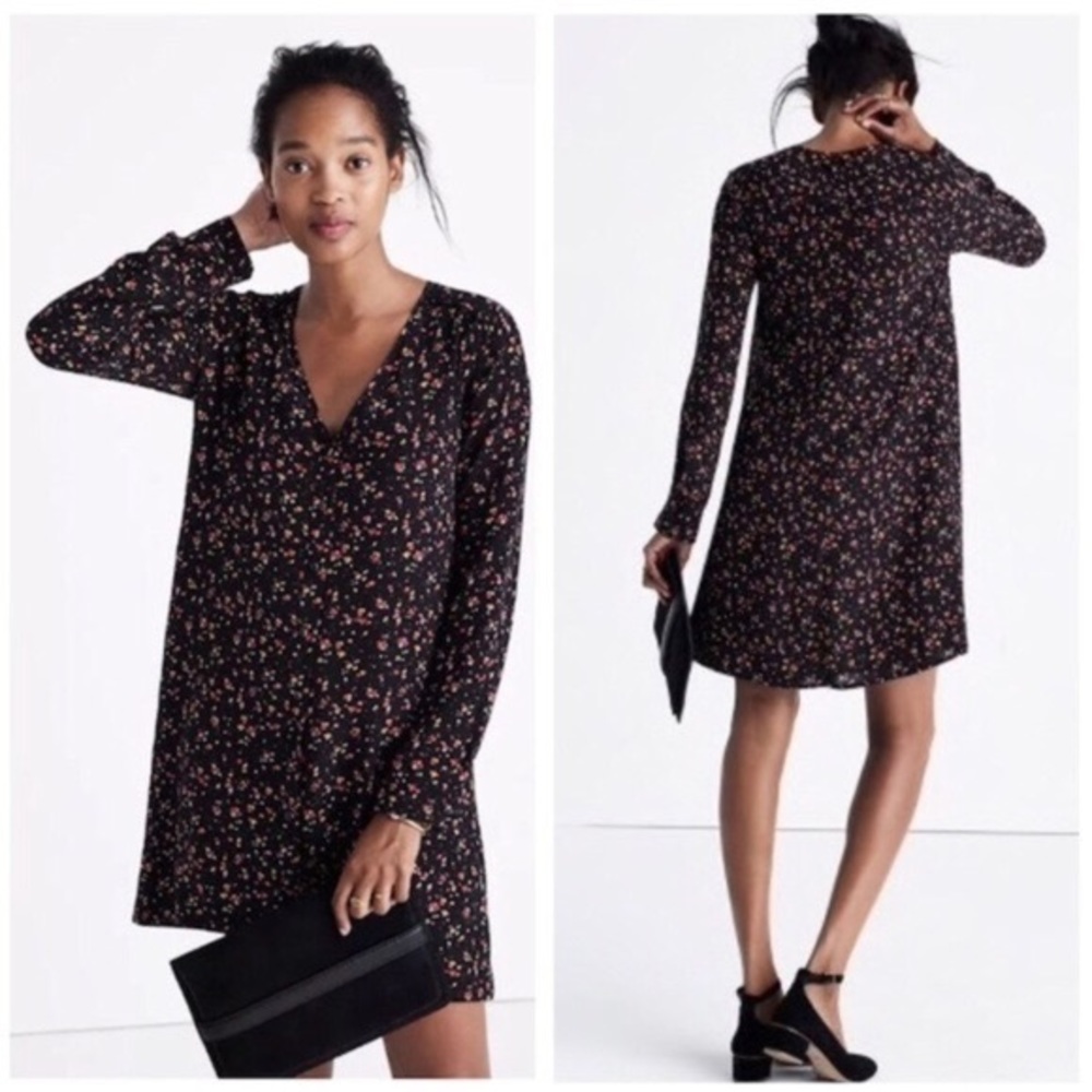 - Women's Madewell Et Sézane® Silk Elly Shirtdress In Floral